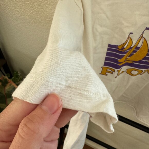 Vintage Cropped FLORIDA Single Stitch Tee - Picture 2 of 6